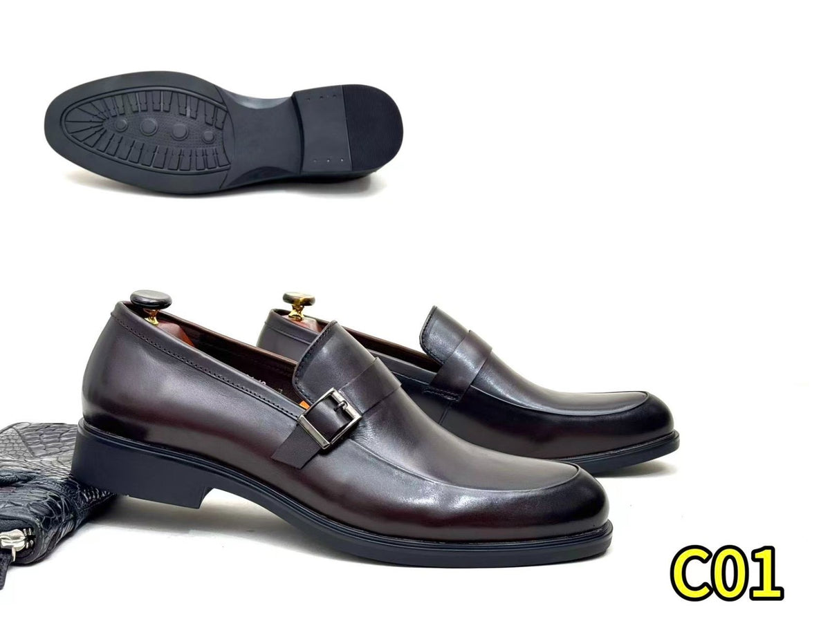 Leather single monk strap